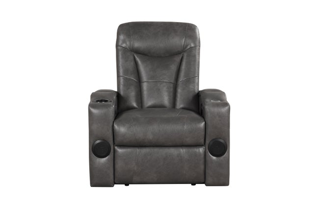 TOPGUN2 Dark Gray - Power Recliner (Bluetooth Speaker + Led Light)