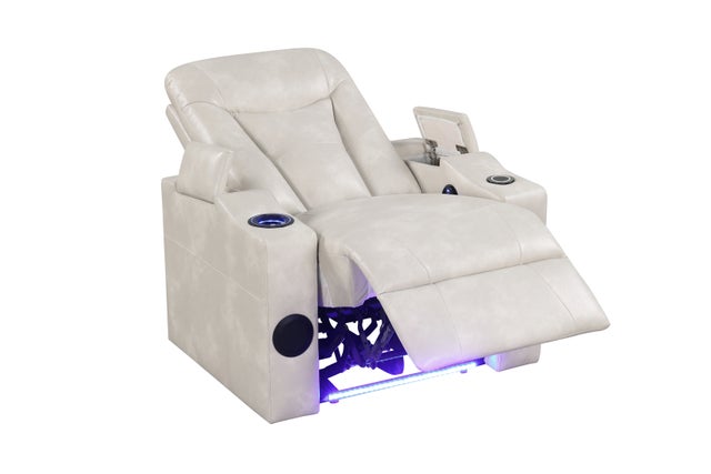 TOPGUN2 Ivory - Power Recliner (Bluetooth Speaker + Led Light) **NEW ARRIVAL**