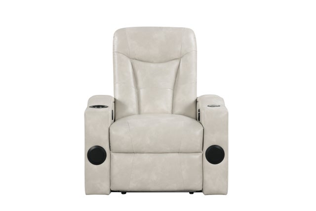 TOPGUN2 Ivory - Power Recliner (Bluetooth Speaker + Led Light) **NEW ARRIVAL**