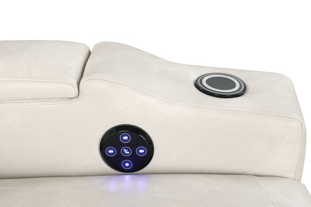 TOPGUN2 Ivory - Power Recliner (Bluetooth Speaker + Led Light) **NEW ARRIVAL**
