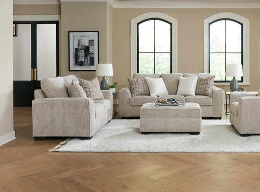 125 Ritz Taupe Sofa & Loveseat Set