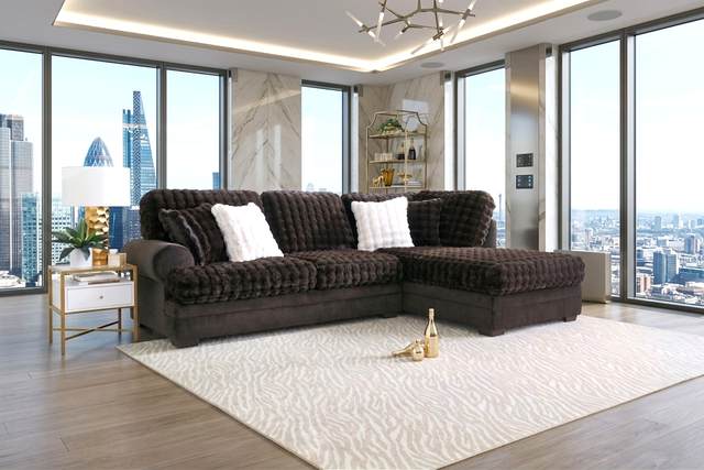 700 Kama Espresso Sectional  **ON SALE**