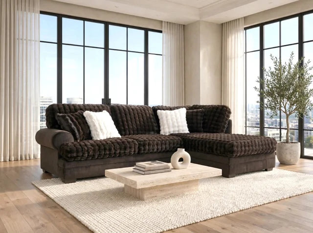 700 Kama Espresso Sectional  **SUPER SALE**