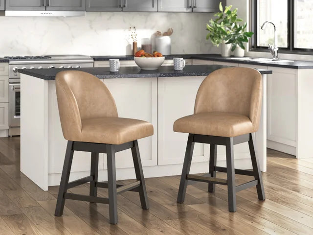 D618-324 - 24" Swivel Barstool Set **NEW ARRIVAL**