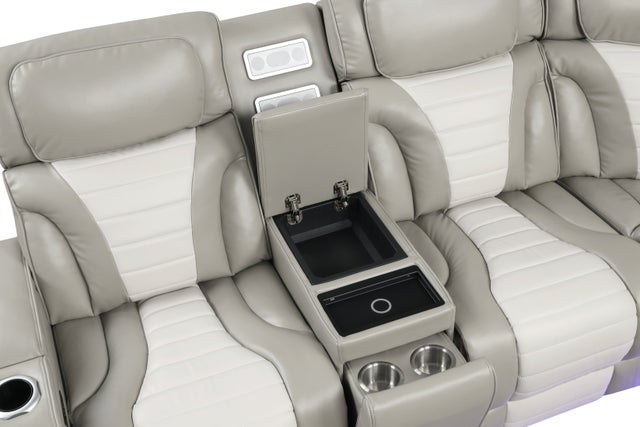 IBIZA POWER/POWER Gray Reclining Sectional