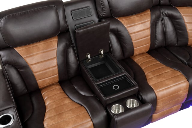 IBIZA POWER/POWER Brown Reclining Sectional