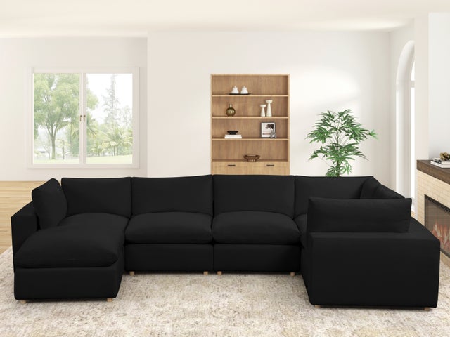 XLCLOUD BLACK2 Sectional + Ottoman Set **NEW ARRIVAL**