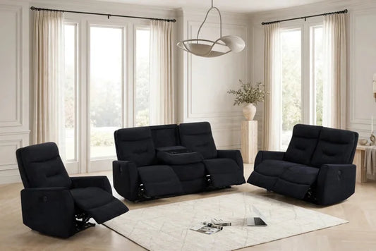 Nina Black - 3PC Power Reclining Set