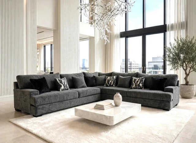 9650 - Oversized Sectional (Charcoal) **NEW ARRIVAL**