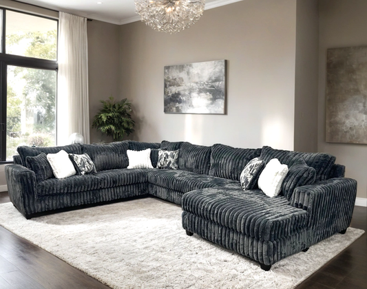 9900 Charcoal - 4PC Oversized Sectional - copy