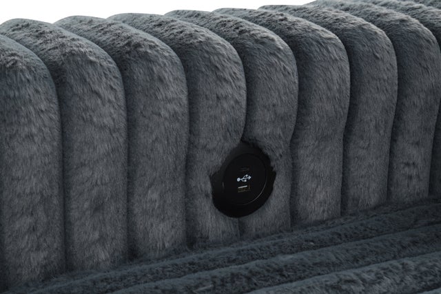 Forever Charcoal Sectional With Pull-Out Bed