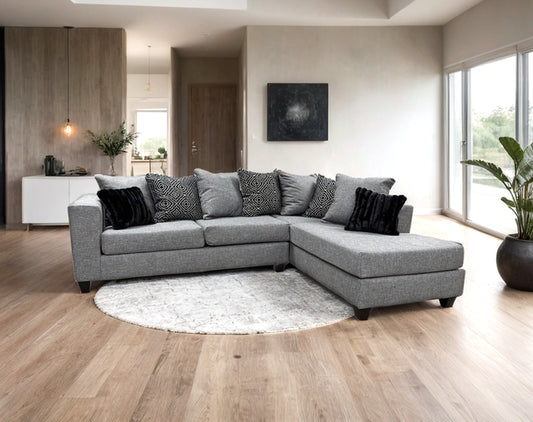 110 - Gunmetal Sectional **ON SALE**