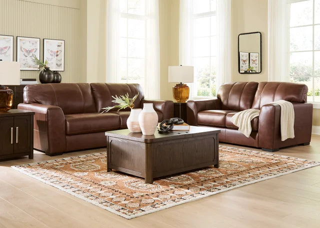 Ashley 729-07 Sofa & Loveseat Set (TOP-GRAIN) **ON SALE**