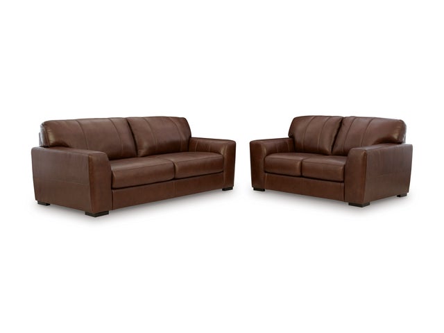 Ashley 729-07 Sofa & Loveseat Set (TOP-GRAIN) **ON SALE**