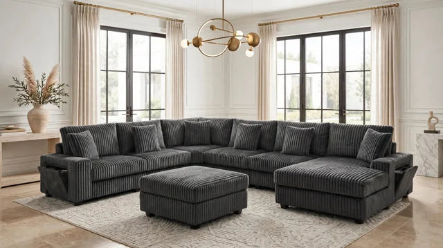 Bazooka Charcoal 7PC Sectional **NEW ARRIVAL**