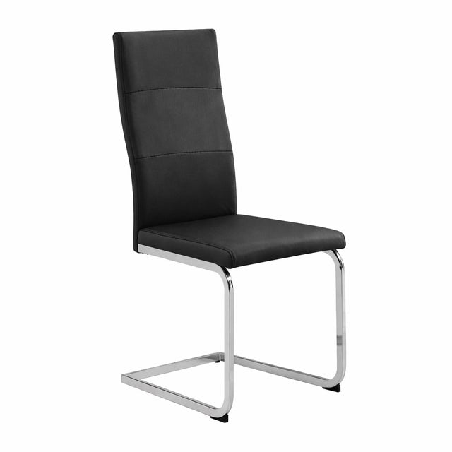 D201 Black - Glass Table + 6 Chairs