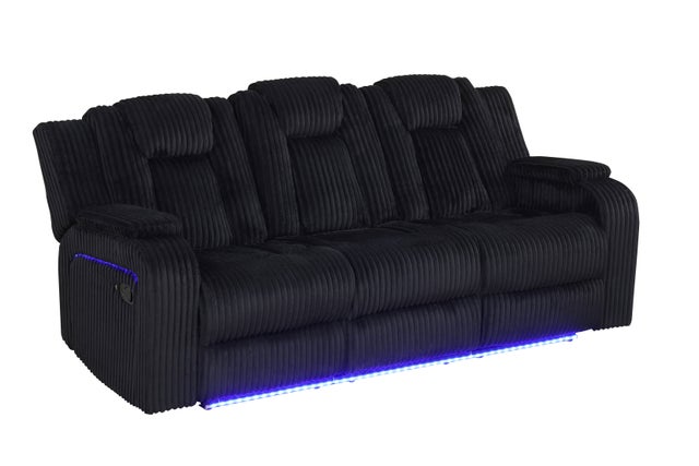 Hulk10 Black - 3PC Reclining Set