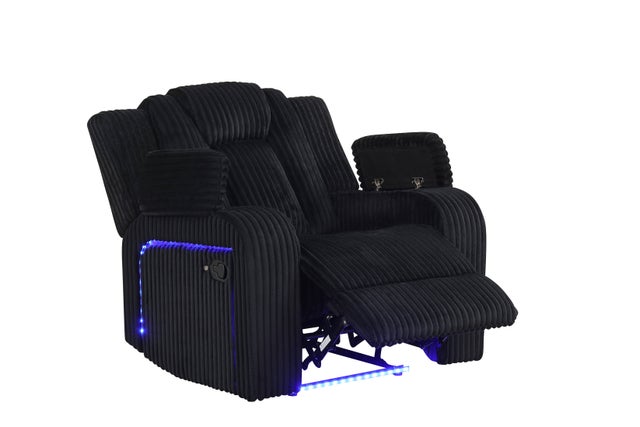 Hulk10 Black - 3PC Reclining Set