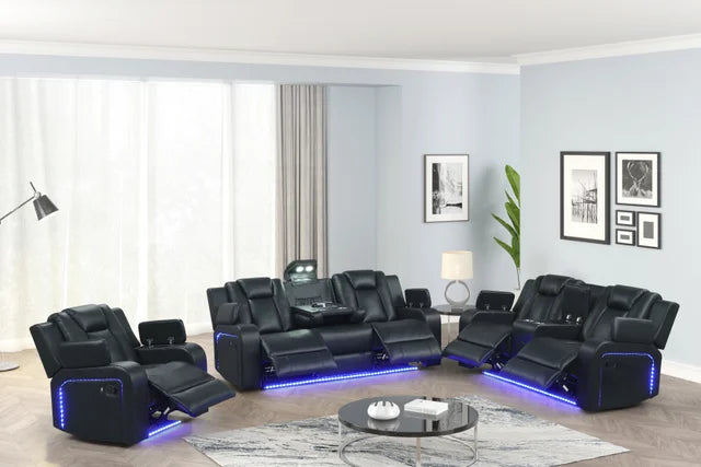 Hulk20 Black - 3PC Reclining Set