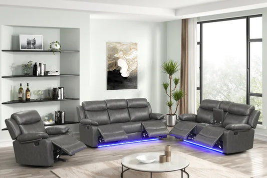Aiden Gray - 3PC Reclining Set