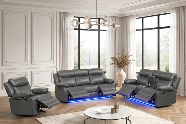 Aiden Gray - 3PC Reclining Set