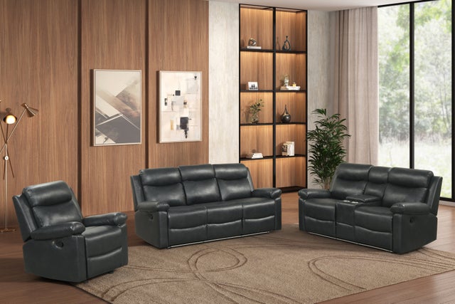 Isabel Black - 2PC OR 3PC Reclining Set