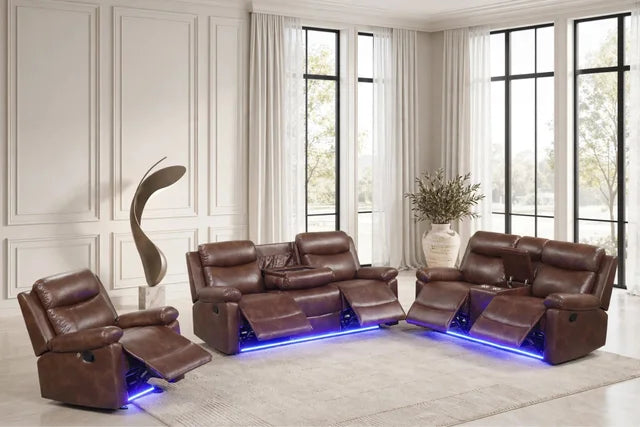 Isabel Espresso - 2PC  Reclining Set