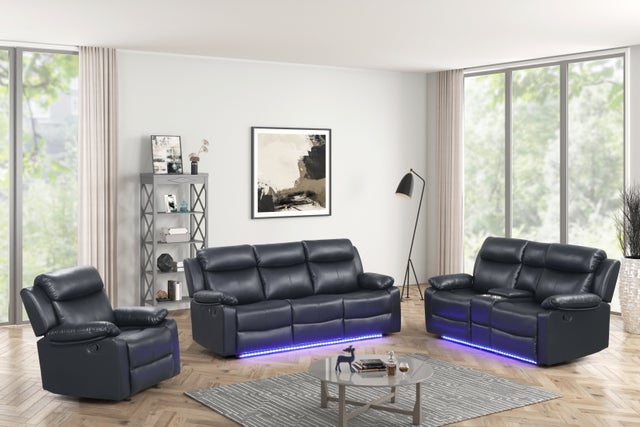 Aiden Black- 3PC Reclining Set
