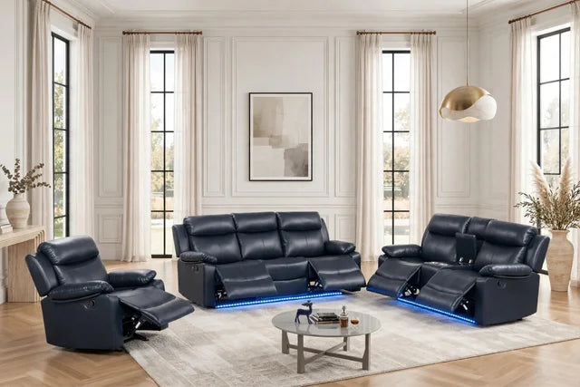 Aiden Black- 3PC Reclining Set