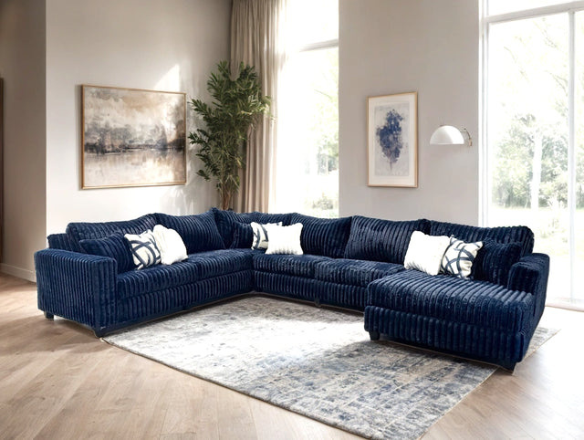 9900 Oversized Sectional (Blue)
