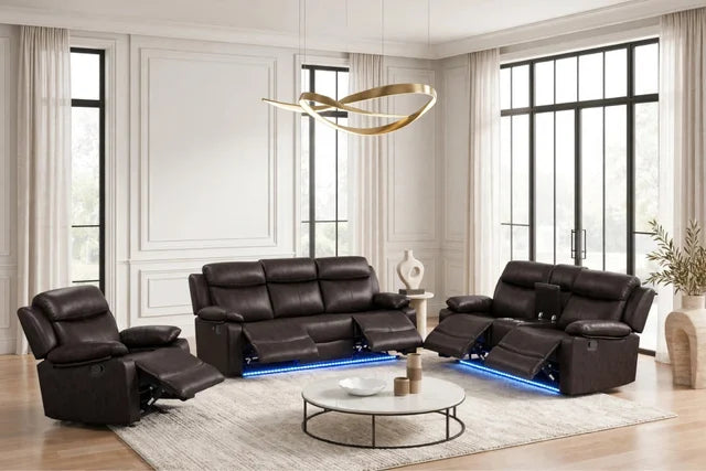 Aiden Brown- 3PC Reclining Set