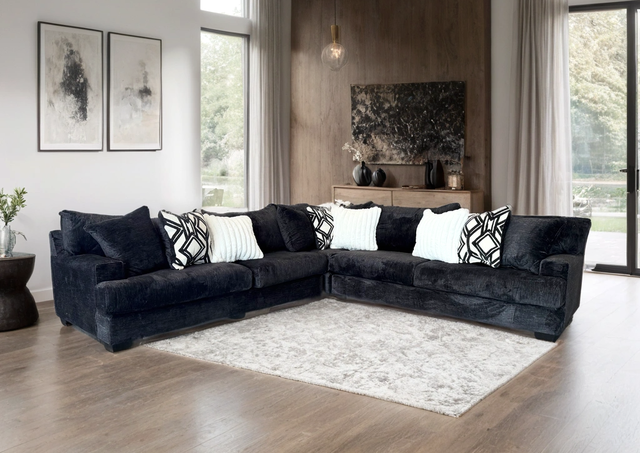 9650 - Oversized Sectional (BLACK)