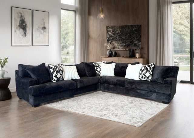9650 - Oversized Sectional (BLACK) **NEW ARRIVAL**