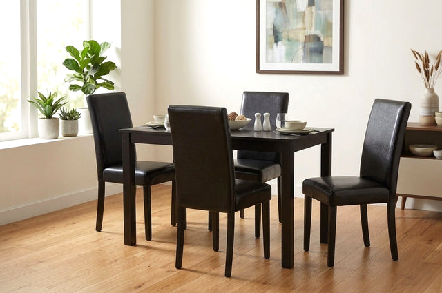D700 Black - Table + 4 Chairs **NEW ARRIVAL**