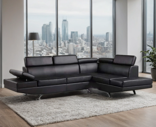 Moderno - Sectional (Black)