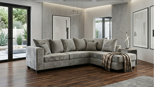110 - Hudson Gray Sectional **NEW ARRIVAL** **ON SALE**