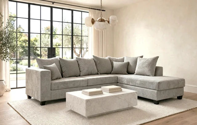 110 - Hudson Gray Sectional **ON SALE**