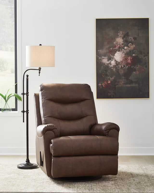 U1340061 - Swivel Recliner (TOP GRAIN LEATHER) **NEW ARRIVAL**