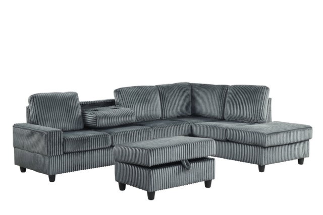 50Heights Reversible Sectional + Ottoman **NEW ARRIVAL**
