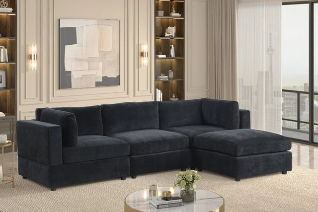 Milan Black Modular Sectional **NEW ARRIVAL**