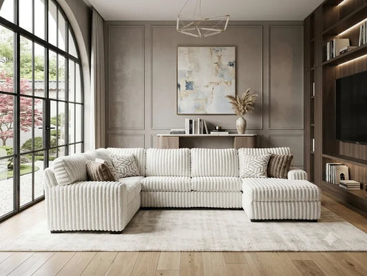 9800 - Sectional (Cream) **NEW ARRIVAL**