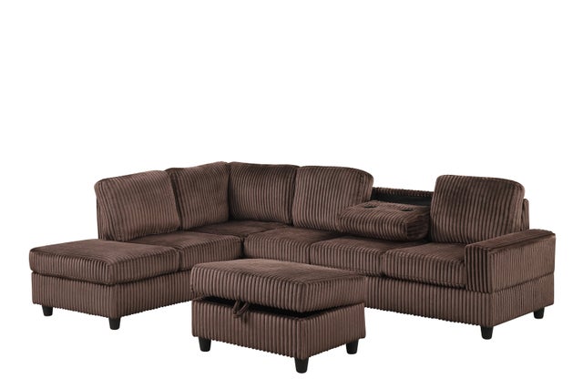 51Heights Reversible Sectional + Ottoman **NEW ARRIVAL**