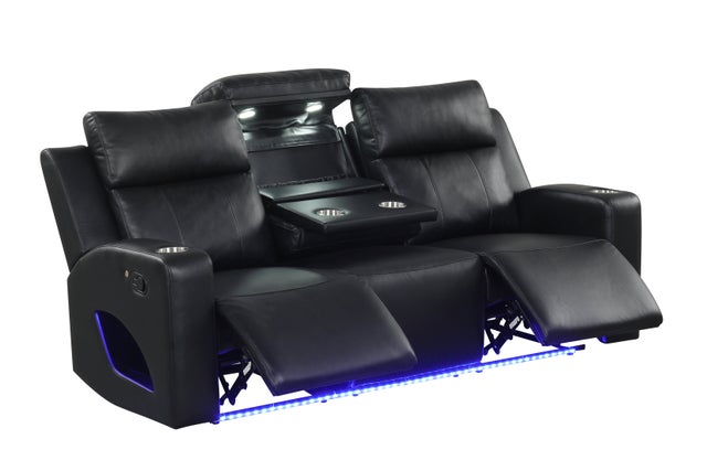 Pinnacle Black 3PC Reclining Set **NEW ARRIVAL**
