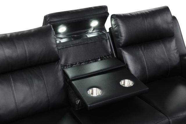 Pinnacle Black 3PC Reclining Set **NEW ARRIVAL**