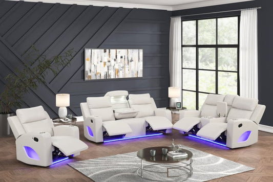 Pinnacle Sand 3PC Reclining Set **NEW ARRIVAL**