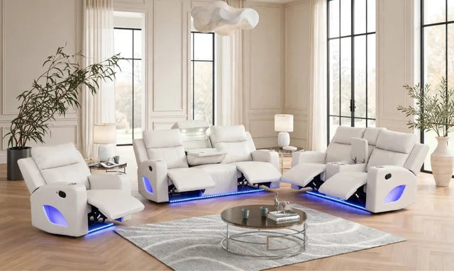 Pinnacle Sand 3PC Reclining Set **NEW ARRIVAL**