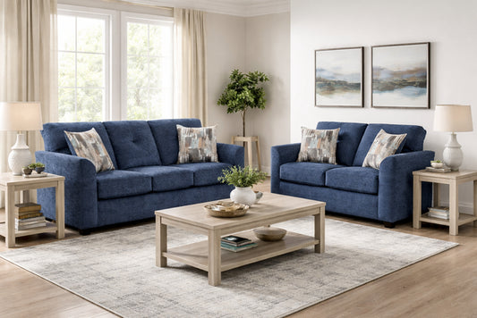 Washington 3000 Navy Sofa & Loveseat **NEW ARRIVAL**