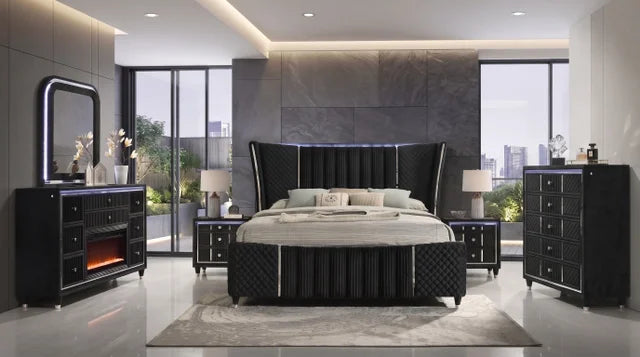 Cleopatra Black 4PC OR 5PC Set - Queen, King **NEW ARRIVAL**