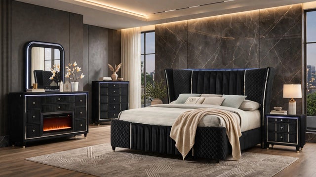 Cleopatra Black 4PC OR 5PC Set - Queen, King **NEW ARRIVAL**