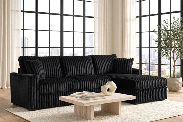 SOL Black Reversible Sectional **NEW ARRIVAL**